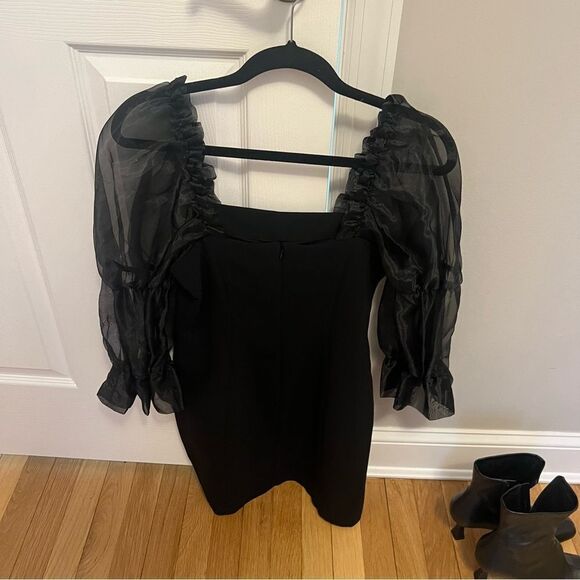 Amanda UpRichard Tia Dress in in Black - Picture 7 of 8